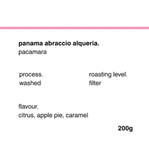 panama abraccio alqueria washed